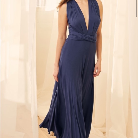 Tricks of the Trade Navy Blue Maxi Dress - Picture 4 of 5